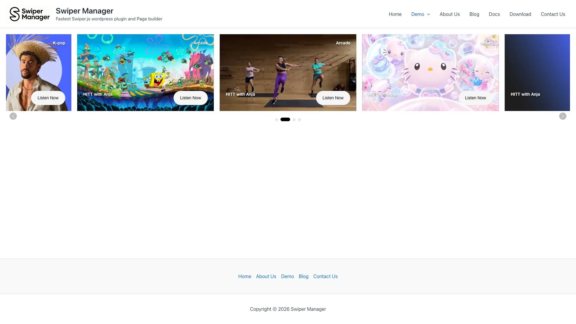 Swiper Slider Style12 freemode